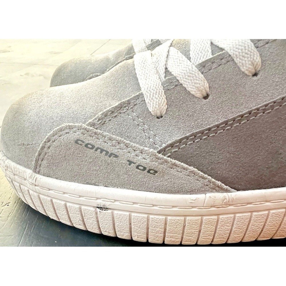 Airwalk Grey Suede Camino Composite Toe Work Skate Casual Shoes Women's 9 (Wide) - Picture 7 of 11
